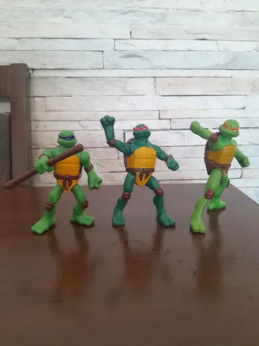 3 Tartarugas Ninja - Bonecos Colecionáveis