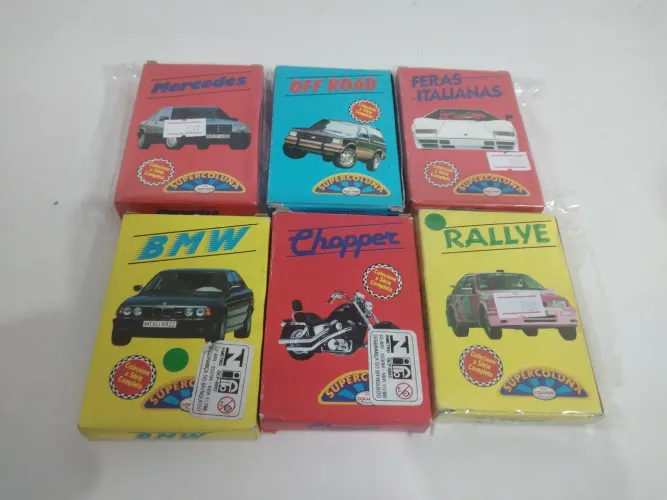 Jogo de Cartas de Coleção Supercoluna conservados dos Anos 90
