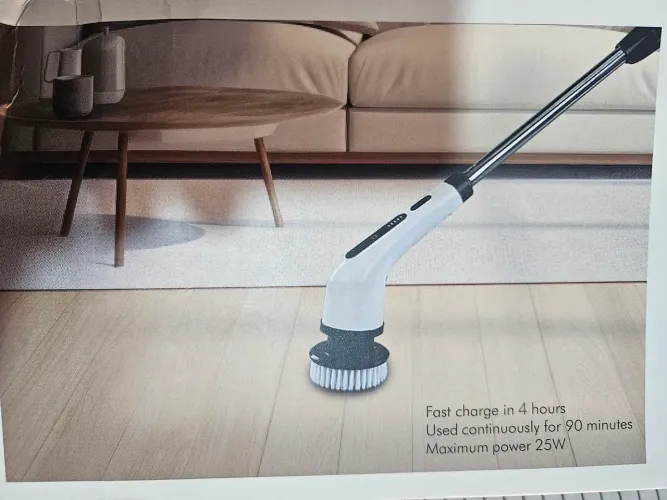 Escova de Limpeza Elétrica Recarregável - 25W