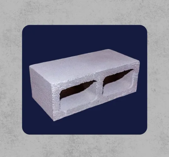 Blocos e calhas de concreto 