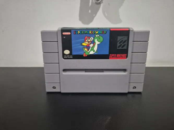 Super Mario World SNES - Original Black Label - USA - Raro