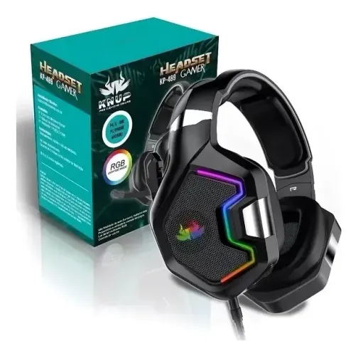 Fone De Ouvido Headset Gamer 7.1 Usb P2 Led Rgb Microfone