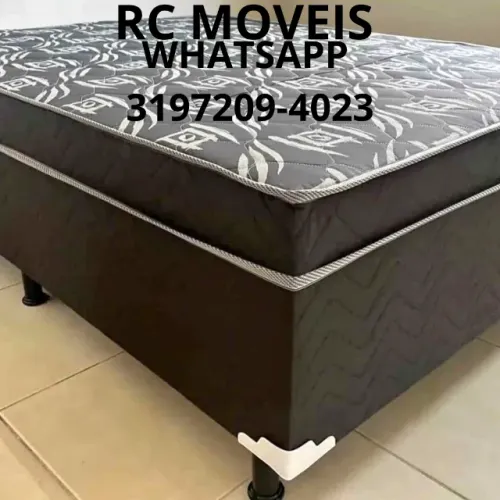 Cama Box Casal OrthoBox com Colchão D33 - Conforto e Resistência