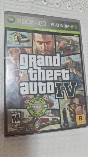 Jogo Xbox 360 GTA IV Platinum hits