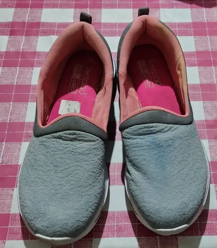 Tênis Slip On Feminino Cinza - Usados uma Vez