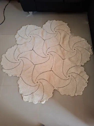 Tapete de crochê para sala - 1m45 Novo