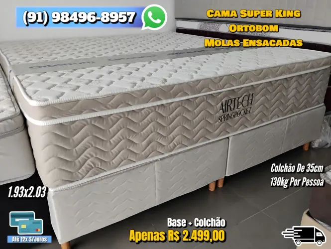 CAMA SUPER KING ORTOBOM AIRTECH SPRINGPOCKET