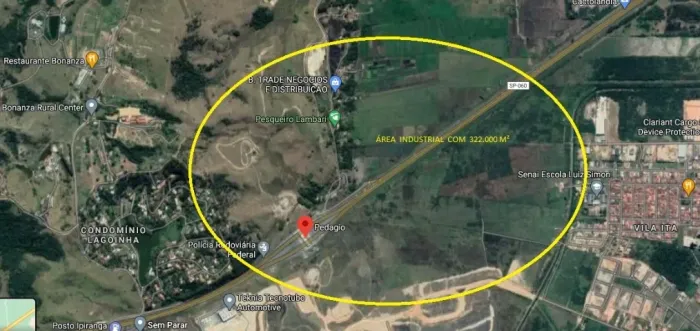 Área com 322.000 Beira da Dutra em Jacareí-SP