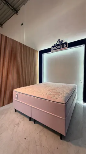 Cama box casal ouro luxo com pillow