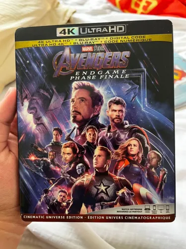 Blu-Ray 4k Vingadores Ultimato apenas em inglês com Luva