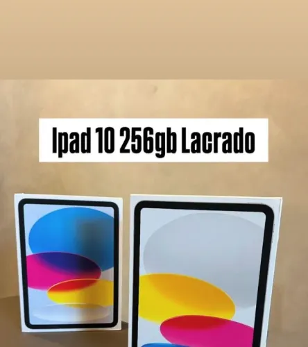 iPad 10 de 256GB lacrado com garantia 1 ano apple.