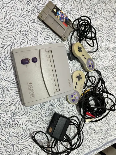 Super Nintendo + Fita original mega man