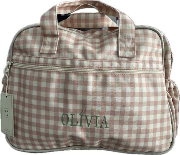Bolsa baby Coisas da Lu personalizada nome Olívia