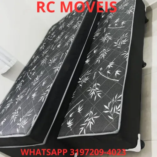 Cama Box Solteiro Bibox com Cama Auxiliar - Colchão de Espuma D33 (88x1,88)