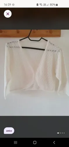 Bolerinho branco infantil 