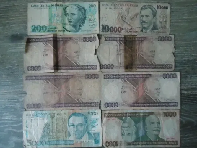 Lote com 20 Cédulas Antigas