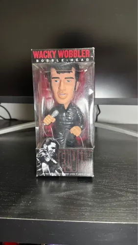 miniatura funko wacky wobbler bobble head elvis presley 1968 item raríssimo de coleção
