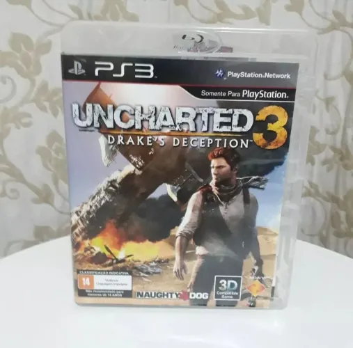 Jogo original Uncharted 3: Drake's Deception - PS3