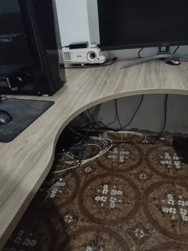 Mesa em L escritório "semi nova"