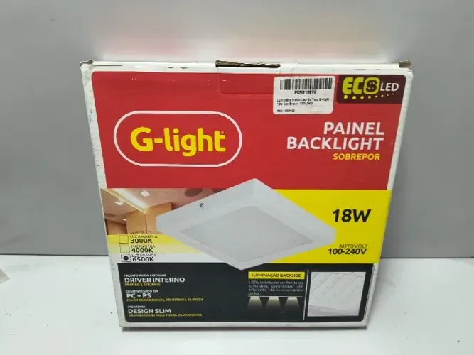 Lote 23 Painel Backlight Sobrepor G Light 18w 100-240v 6500K