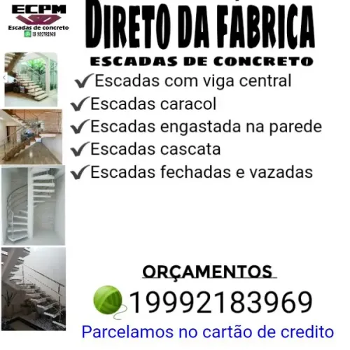Escadas de Concreto - Direto da Fábrica!
