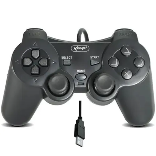 Controle USB modelo PS2 Knup KP-CN701 (PC/Notebook) - WZetta
