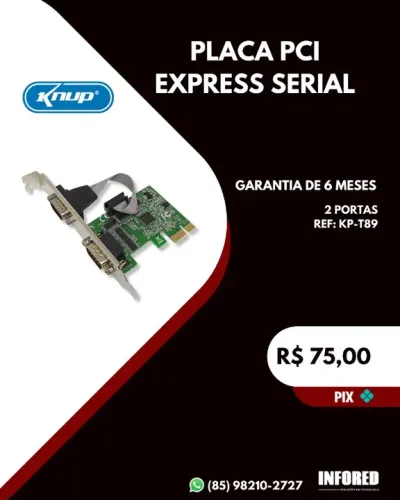Placa PCI express serial KP-T89