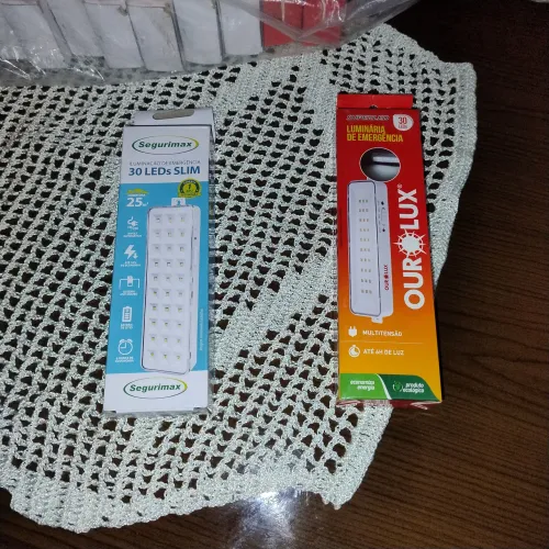 Bloco autônomo luz de emergência 30 leds