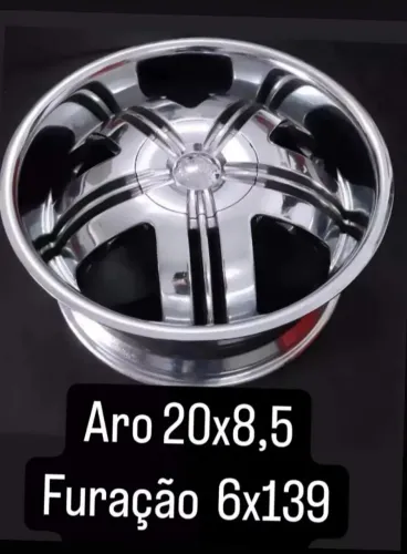 Rodas novas cromadas aro 20x8 5...6x139. 