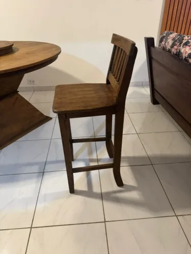 Banquetas Madeira Maciça 