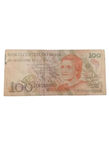 Cédula 100 Cruzados Novos - Brasil