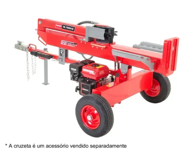 Rachador de Lenha Kawashima RL 7660-G a Gasolina 7 HP 22 Ton de Força