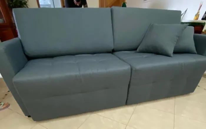 Sofá sem caixa vira cama reclinável 1,60