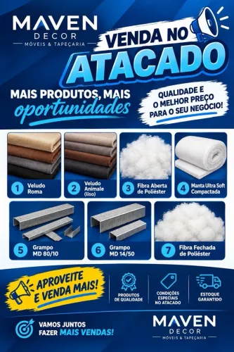 Tapeçaria varejo e atacado