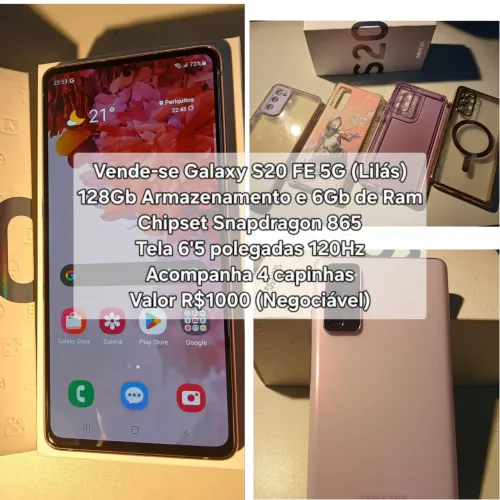 VENDO S20FE 5G (USADO) valor negociável!