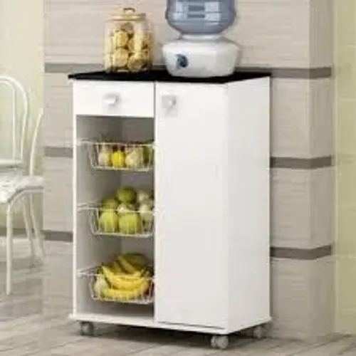 Armário Fruteira Natasha 1Pt 1Gv Branco Quarta Divisão - Entrega Rápida!