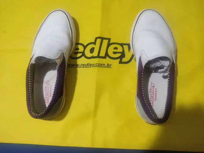 Tenis redley iate bicolor em couro tamanho 39/40