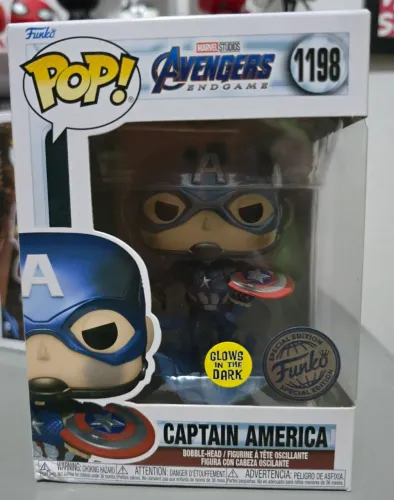 Funko Pop! Marvel Captain America Glow #1198