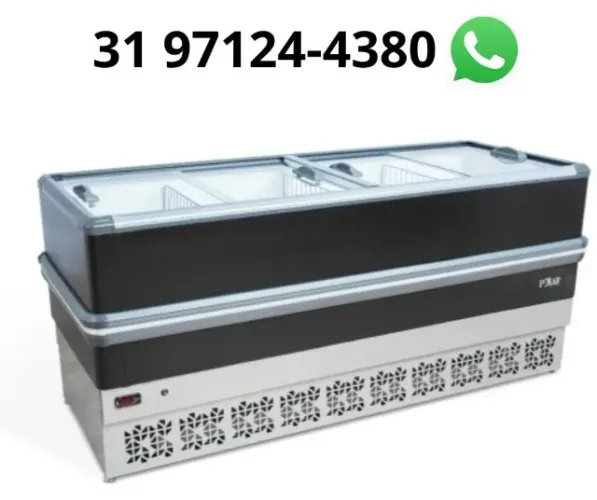 Ilha de Congelados 2M Preto Polar 127/220v