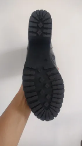 Bota motociclista feminino