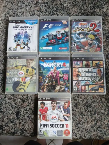 Jogos de ps3 mídia física em ótimo estado.