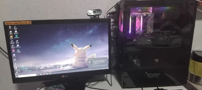 PC Gamer Xeon + RX 550 4GB + Monitor LG 19
