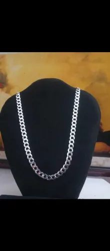 Cordão Prata 925 Escamado 8mm 70cm 45g