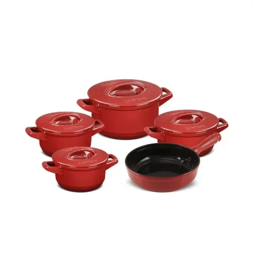 Conjunto de Panelas de Cerâmica Ceraflame Duo Smart 5 Peças (Novas)