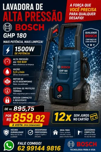 PROMOÇÃO LAVADORA DE ALTA PRESSAO