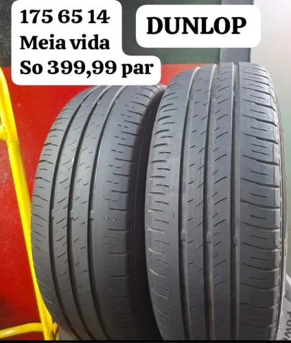 2 pneus 175 65 14 DUNLOP bom estado .