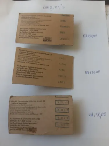 Cápsula + agulha, Leson original.