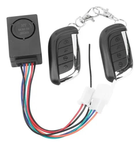 Alarme Universal Para Scooter Elétrica 2 Controles 36v Á 72v