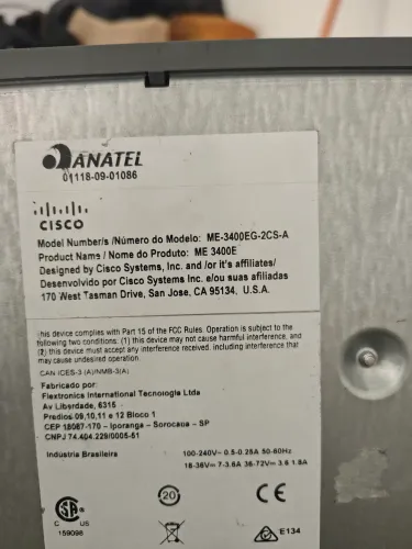Switch Cisco ME 3400E (ME-3400EG-2CS-A)