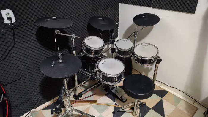 Bateria Eletronica AMW ED15 PRO + Interface de áudio